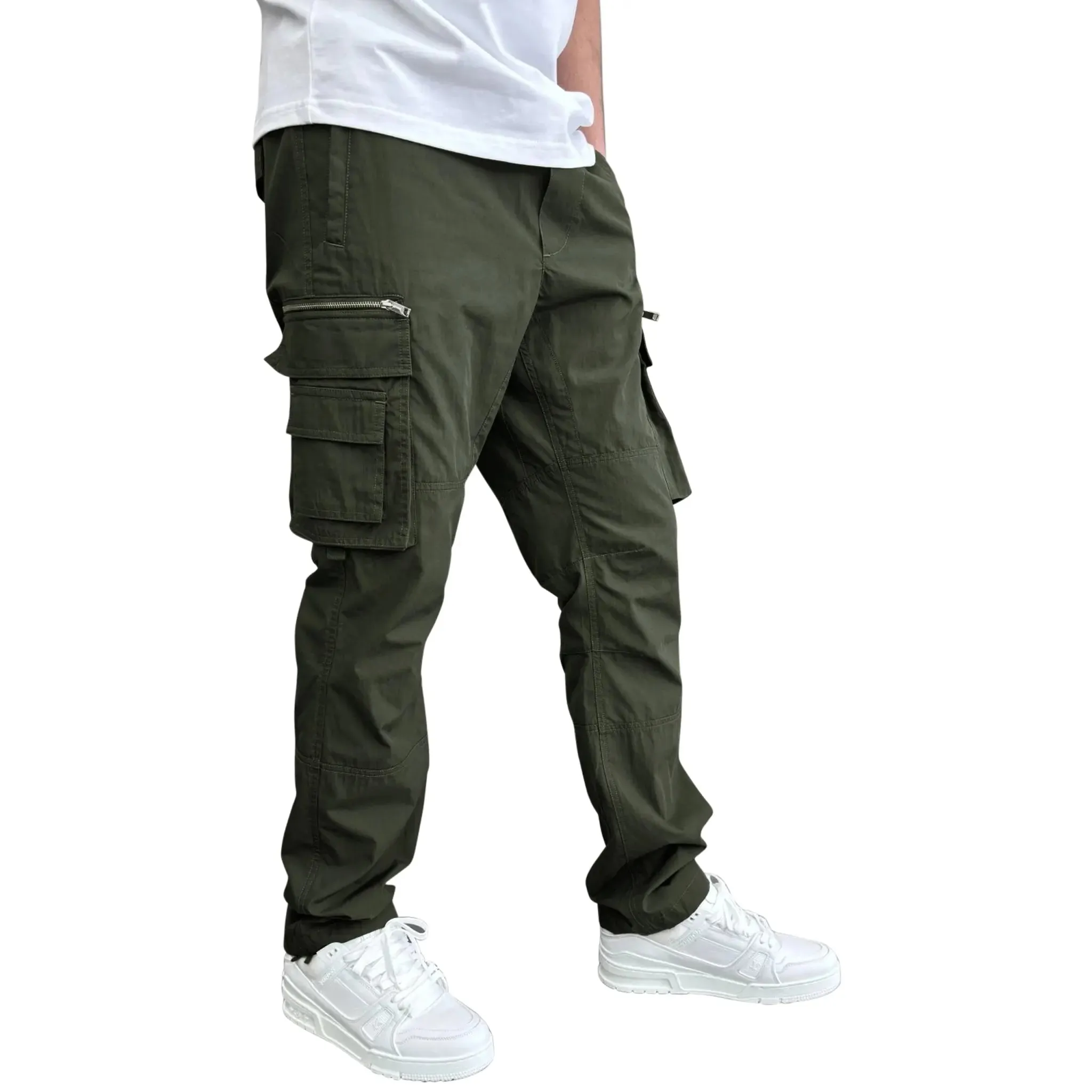 SIARR Military Dark Green Cargo Pants