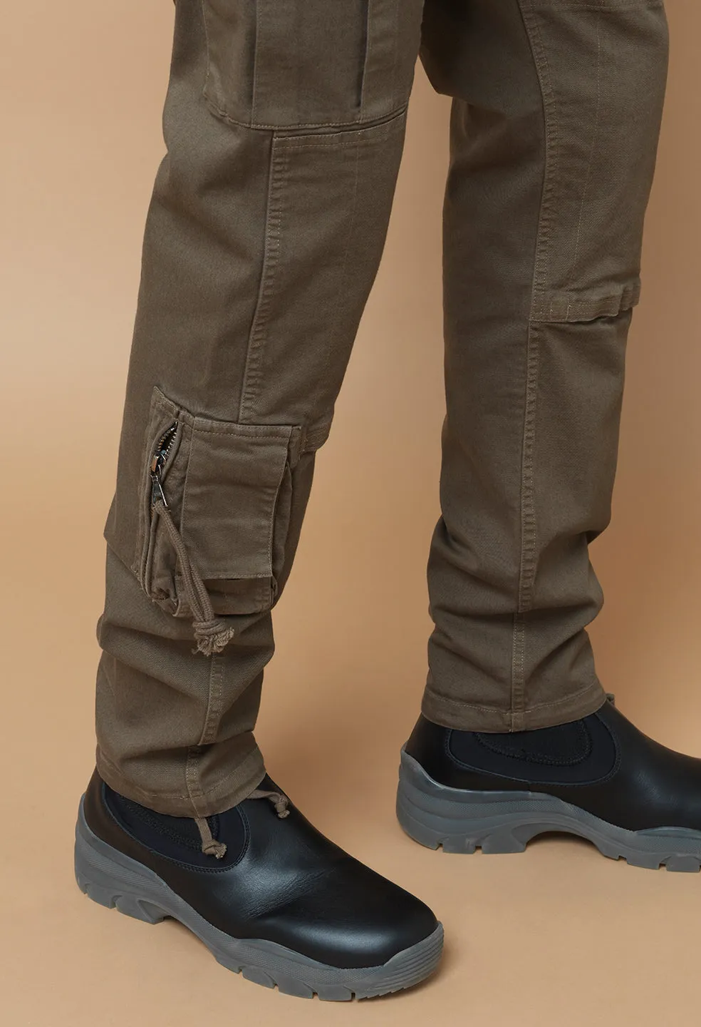 Slim Tactical Cargo / Brown