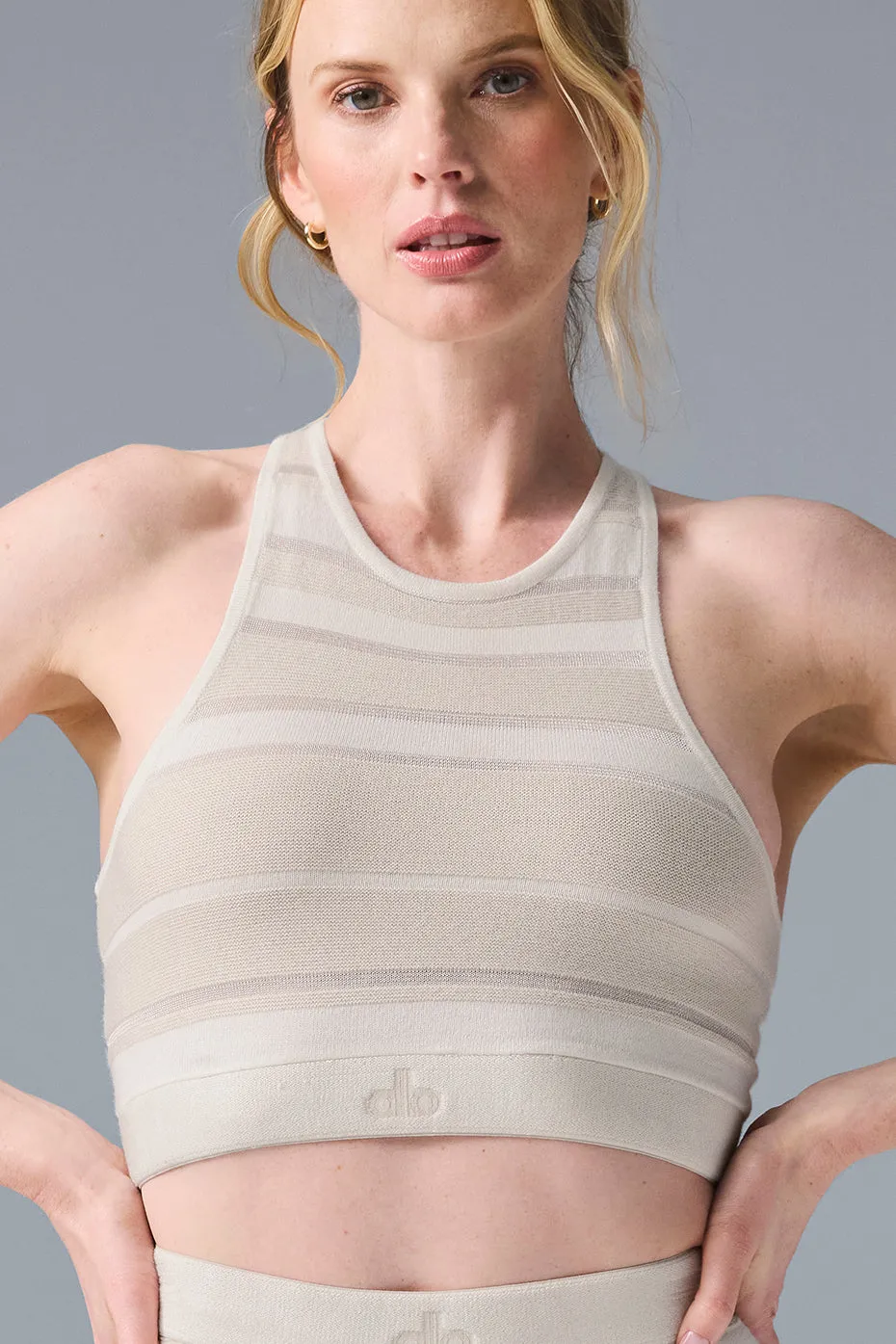 Sport Play Knit Bra - Ivory/Alabaster