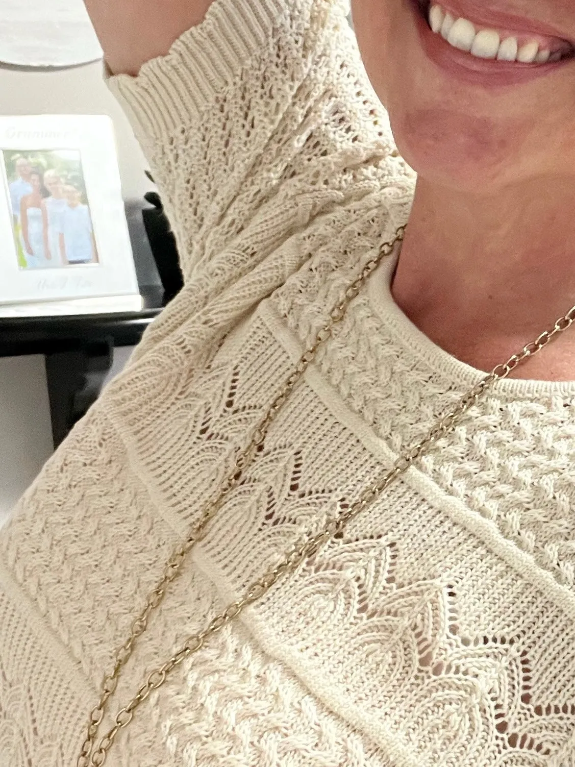 Thea Crocheted Knit Top