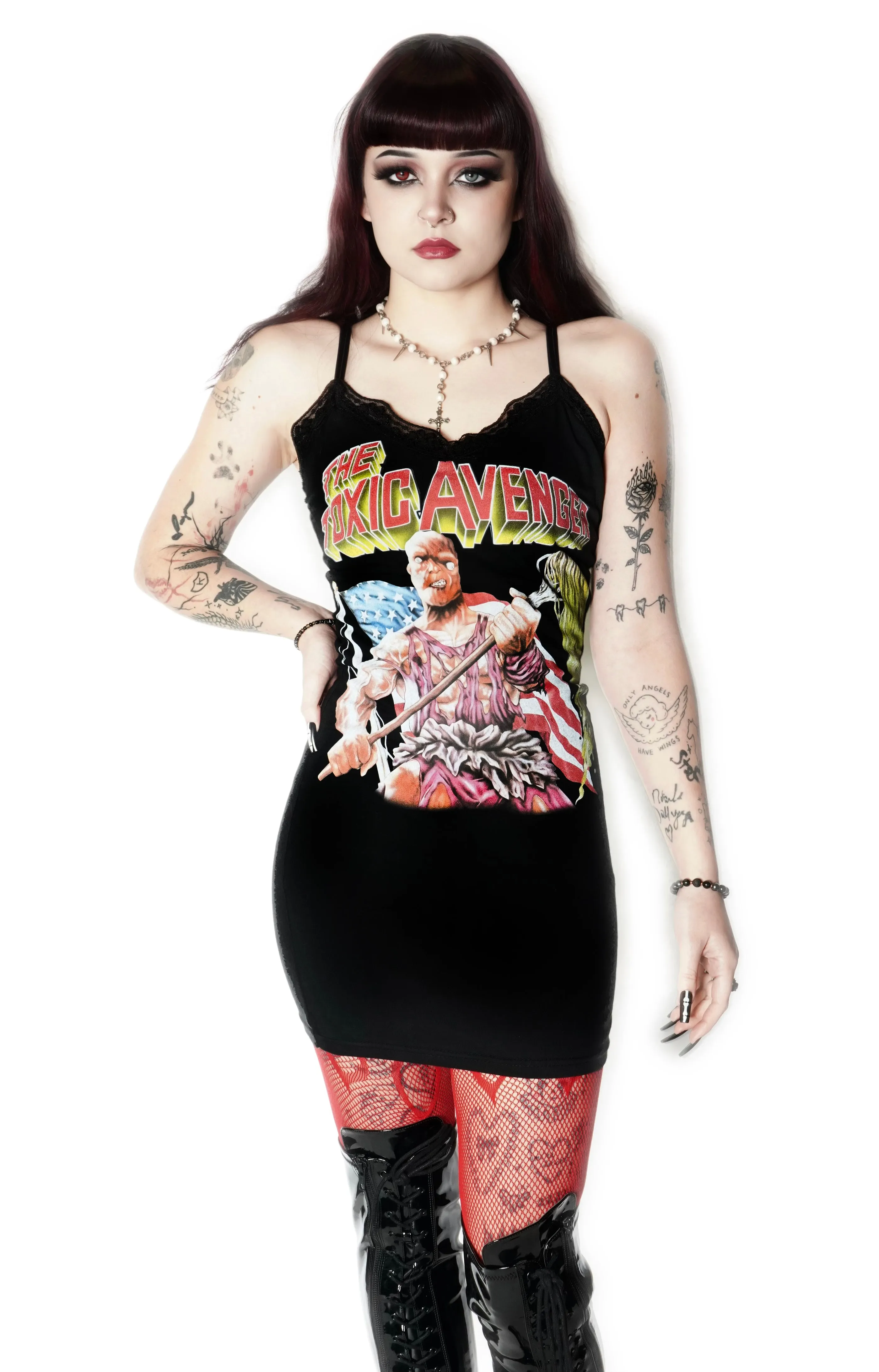 Toxic Avenger Lace Strap Dress