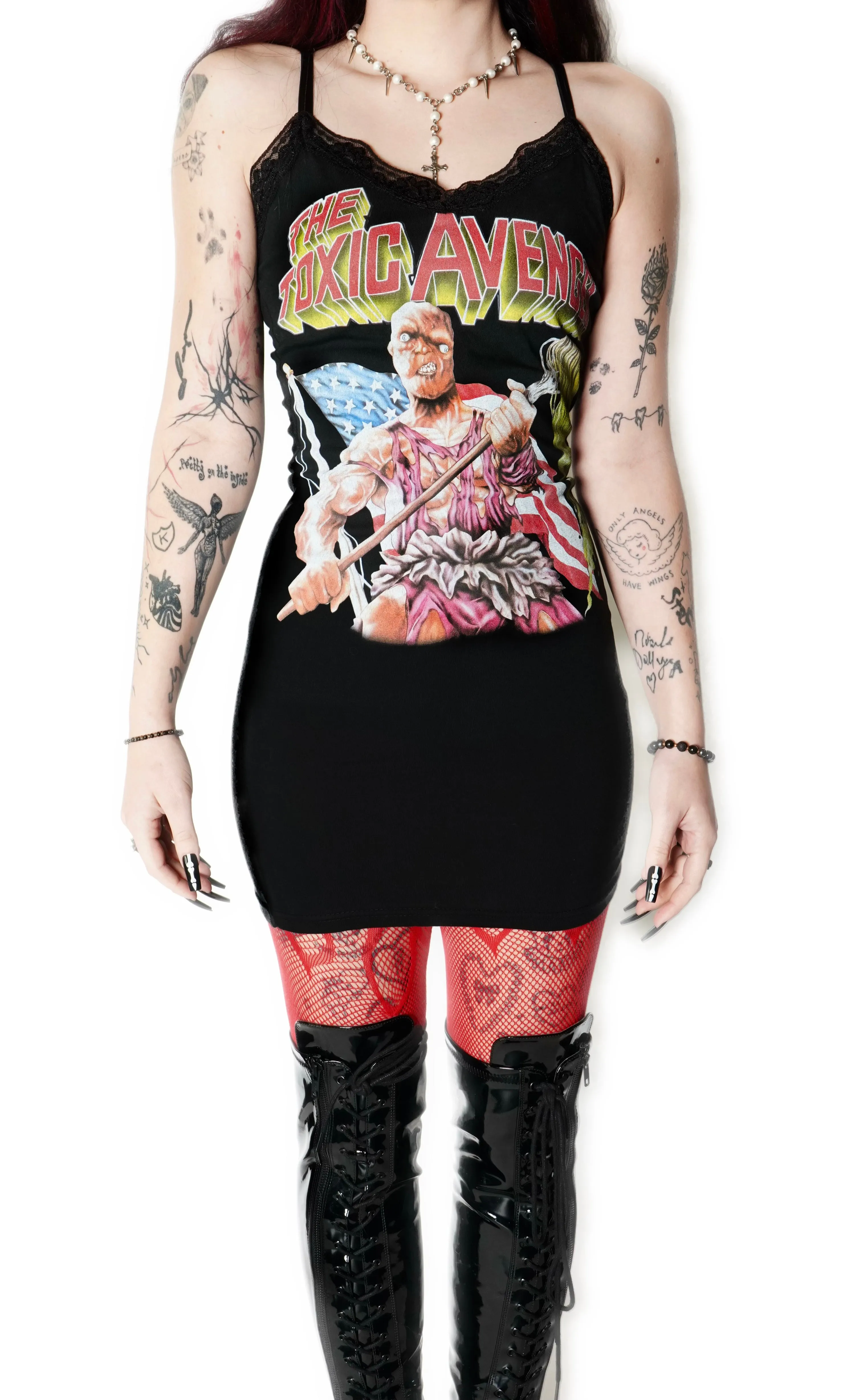 Toxic Avenger Lace Strap Dress