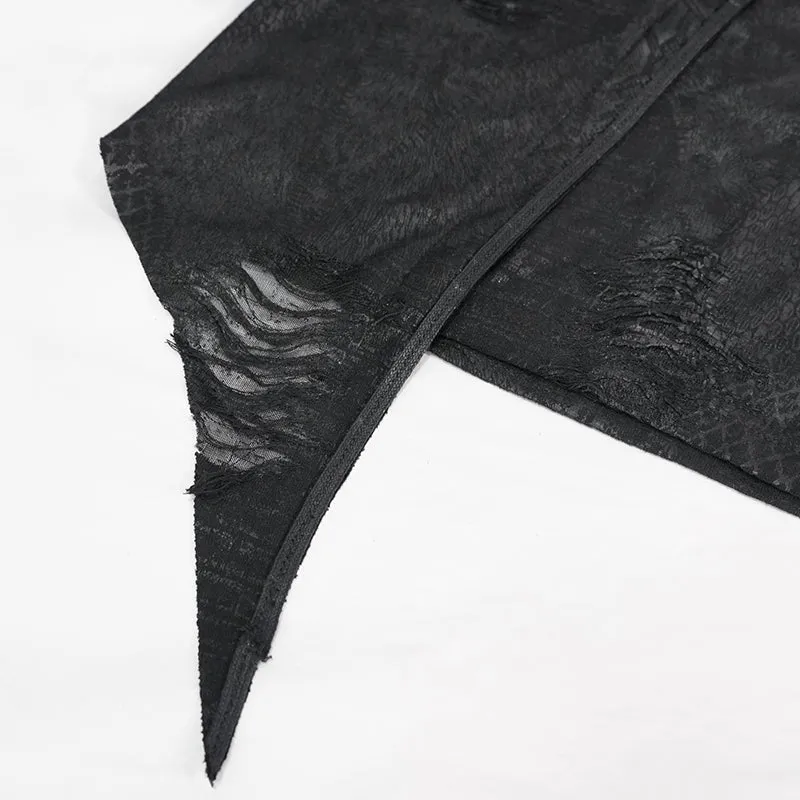 TT164 Diablo Shabby Hooded Long Sleeve T-Shirt