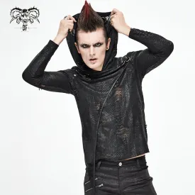 TT164 Diablo Shabby Hooded Long Sleeve T-Shirt