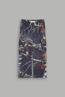 Wolves Represent Bigelow Cargo Sweat Pants in Storm Blue Woodland Camo
