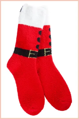 WORLD SOFTEST COZY CREW SOCKS | SANTA