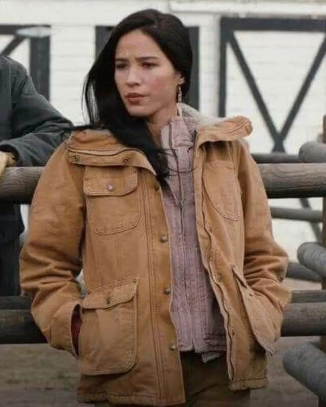 Yellowstone Monica Brown Hooded Jacket